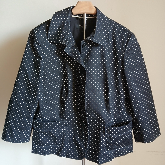 Talbots Jackets & Blazers - Talbots Polka Dot Blazer Jacket Size 16P